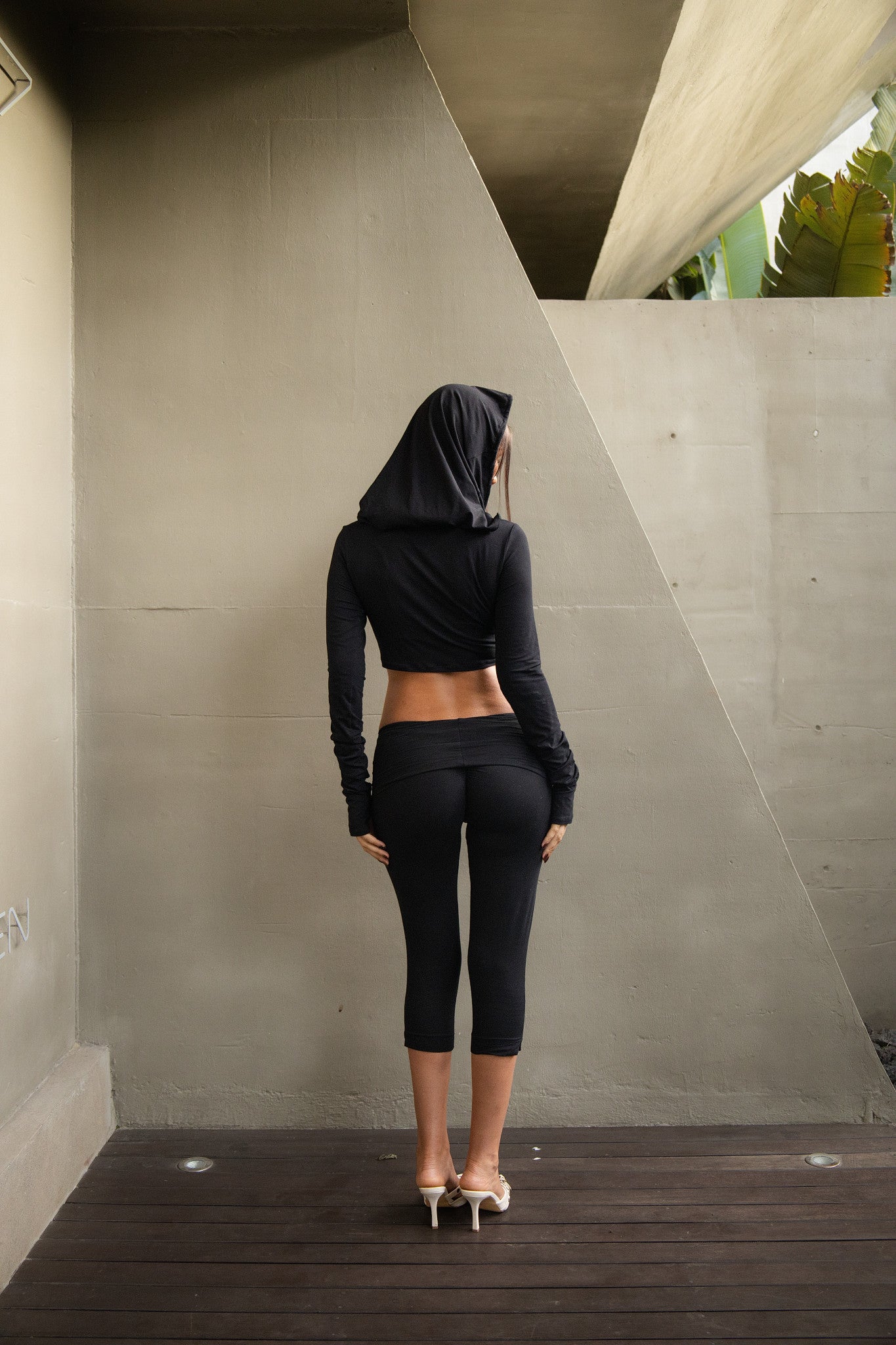 Shift hooded flare top